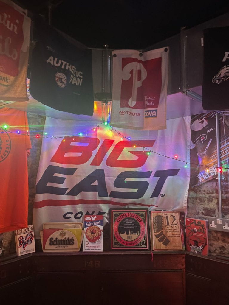 A banner from the Big East