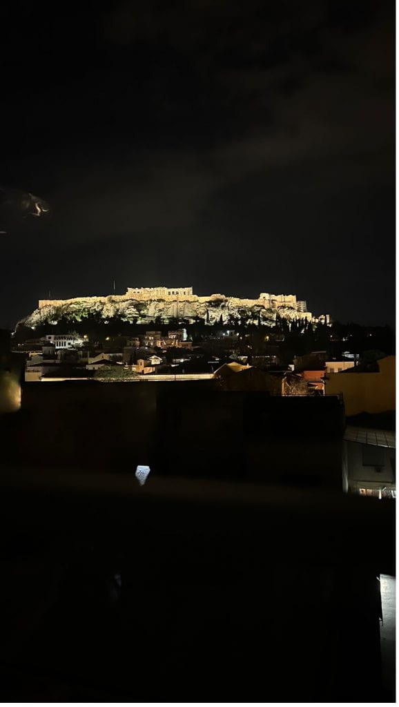 The Acropolis at night