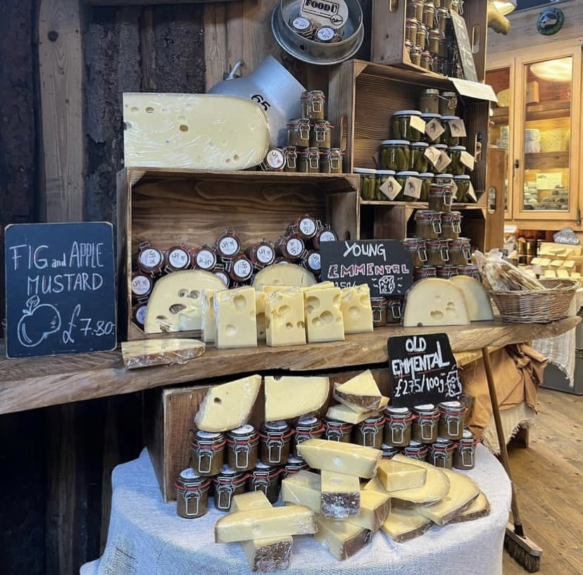 A cheese stand