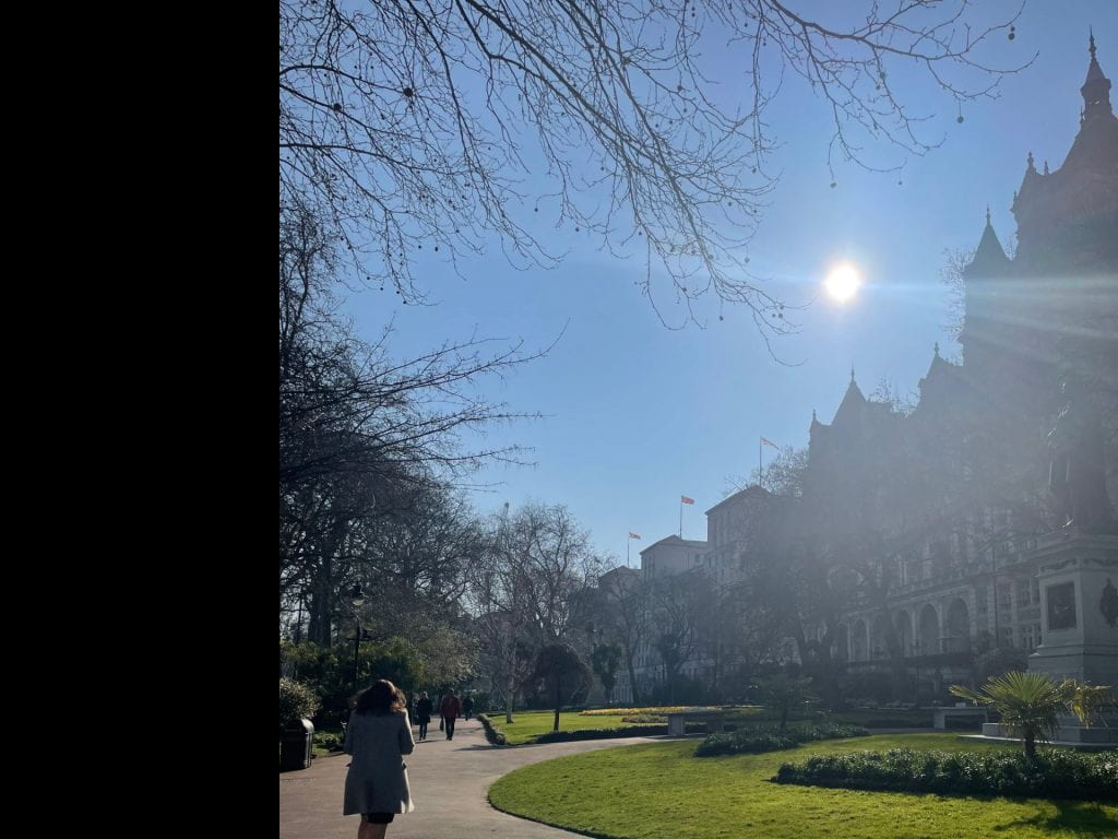 A sunny day in a park